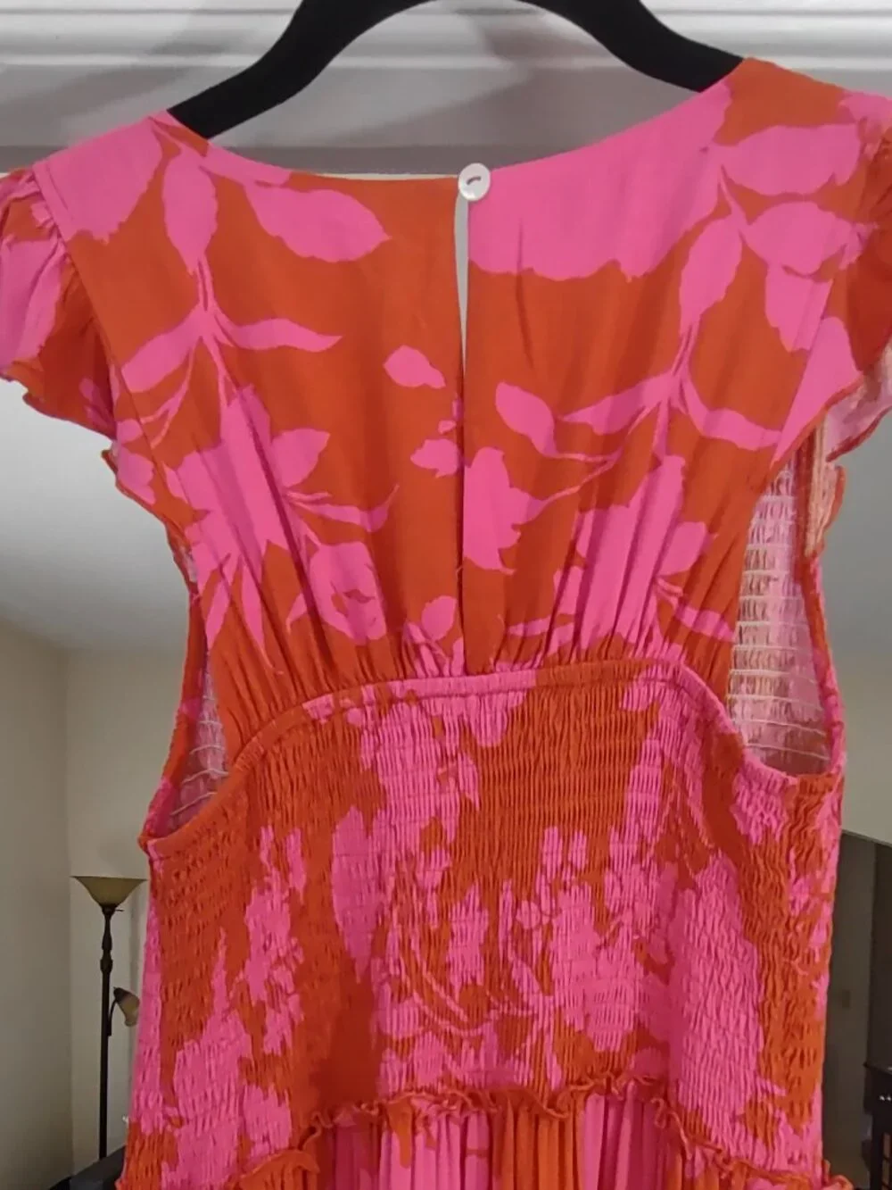 Anthropologie Abel The Label Maxi Dress Sz XSmall Angelica Tiered Ruffle Cottage - Picture 8 of 12